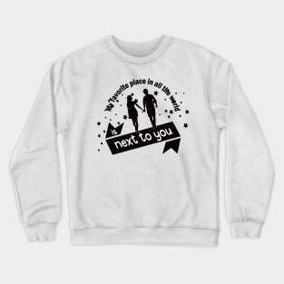 happy valentines day by chakibium Crewneck Sweatshirt